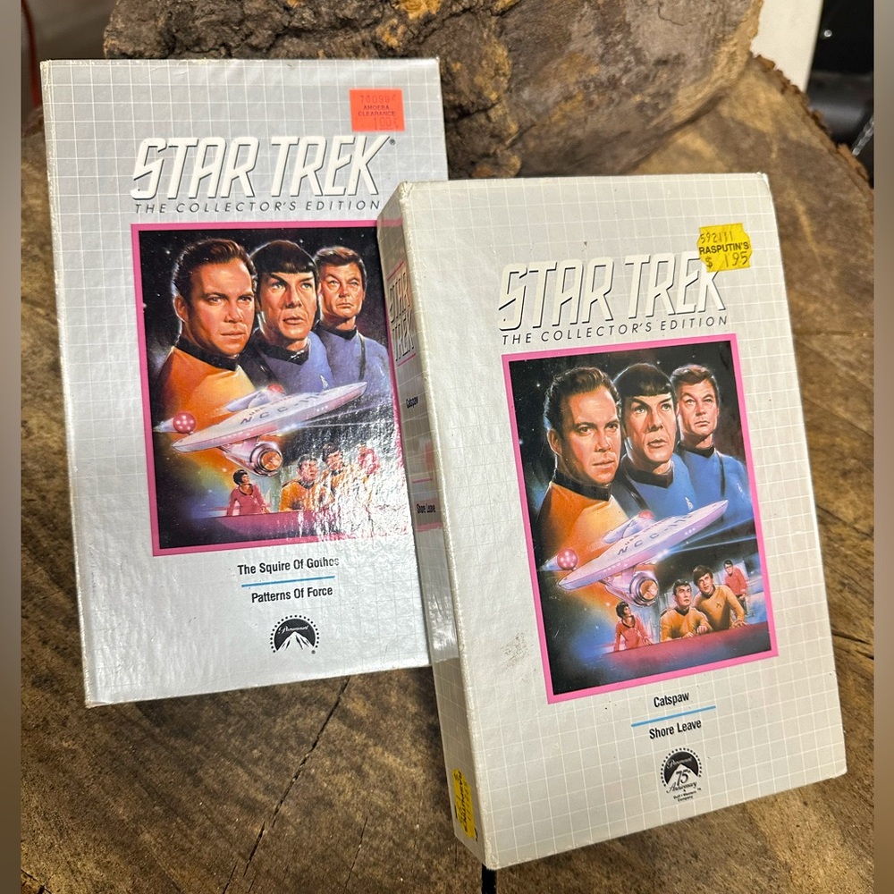 Star Trek TOS VHS tapes set of 2, Vintage